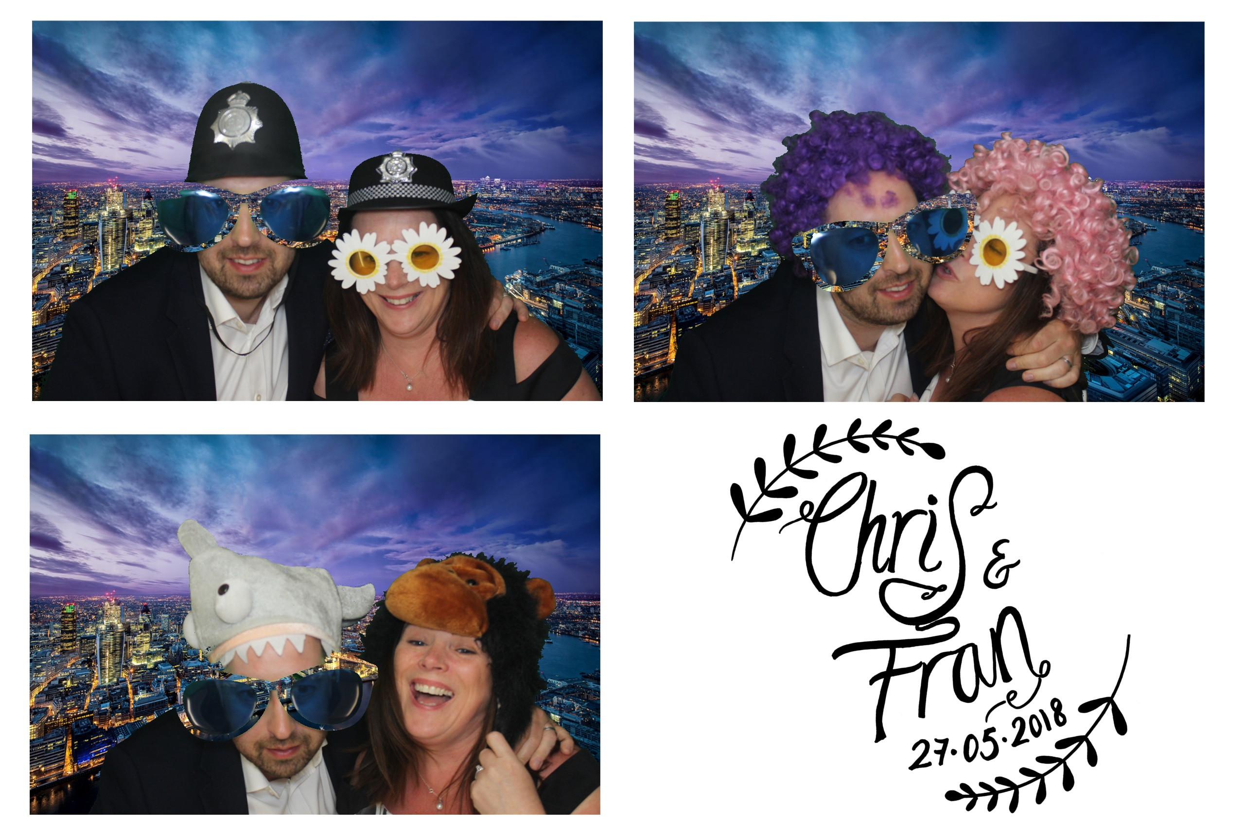 Chris & Fran | View more photos from the event at images.mobile-photo-booth.com/u/MobilePhotoBoothUK/Chris-Fran